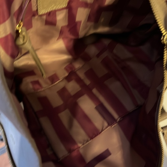 KOOBA EVERETTE SOFT LEATHER SHOPPER TOTE BAG TAUPE - Picture 13 of 16